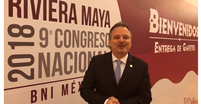 Marcos R. Martins, envia recado aos Membros do Brasil, direto da festa de encerramento da 9ª Conferencia do BNI México