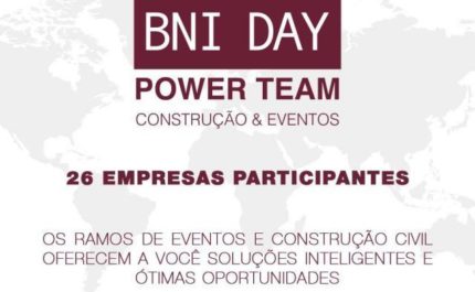 BNI Innovation em parceria com o Shopping Iguatemi São Carlos promove o “BNI DAY – Power Team Construção & Eventos”