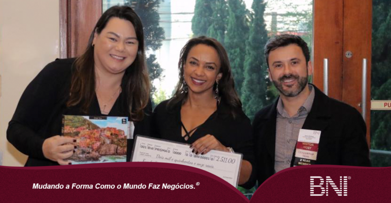 BNI Prisma arrecada R$ 2.511 reais para projeto social em Mogi das Cruzes – SP