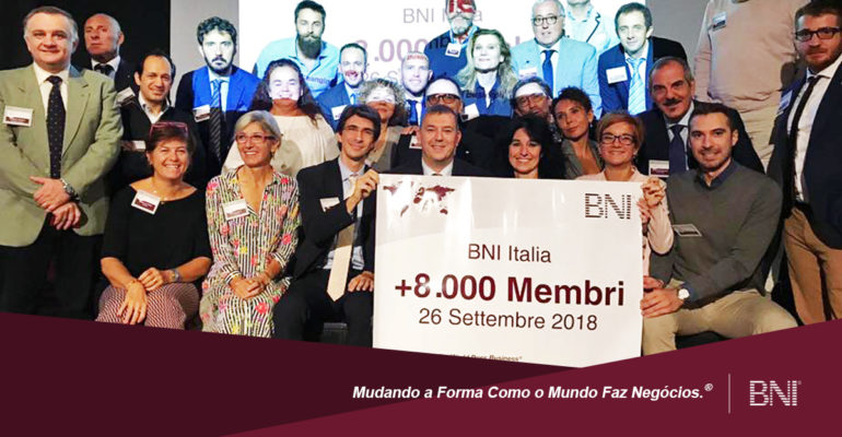 BNI Itália ultrapassa os 8 mil membros!