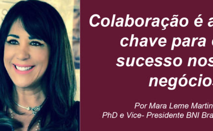 Colaboração é a chave para o sucesso nos negócios – por Mara Leme Martins, Vice-Presidente BNI Brasil