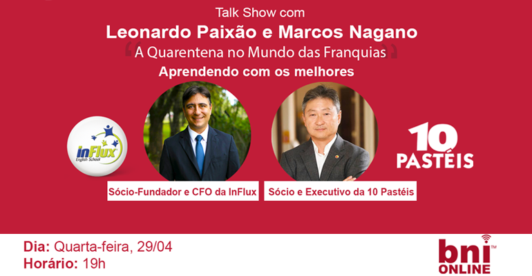 Leonardo Paixão, Marcos Nagano & BNI Brasil – 29/04